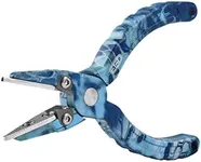 Ego Kryptek Fishing Pliers, Fishhook Remover, Weight Crimper, Stainless Steel Jaws, Aircraft Aluminum Body, Contoured Handle, Camo