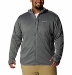 Columbia Mens Park View Full Zip Hoodie Fleece Jacket, City Grey Heather, XL