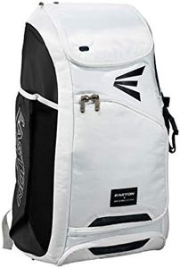 EASTON JEN SCHRO Edition Softball Catchers Bat and Equipment Backpack | 2021 | White | Female Inspiration Lining | Vented Main Gear Compartment | 2 Bats Sleeves | Side Leg Guard Pockets | E700CBP