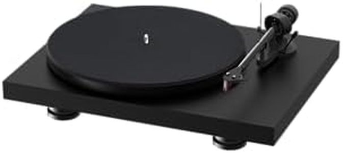 Pro-Ject Debut Carbon EVO, Audiophile turntable with Carbon Fiber tonearm, Electronic Speed Selection and pre-mounted Ortofon 2M Red phono cartridge (Satin Black)