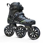 jaspo Vitesse-110 Professional Unisex_Adult Hard Boot Inline Skates 110 Mm PU Wheels,ABEC-9 Bearing, Comfortable And Strong Inliner Blades For Tricks Stunts Cruising (Black, XXL (UK Size - 8.5-10))