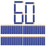 Kid Jaravik Plastic Foam Bullets Pack Compatible For Nerf N-Strike Elite Toy Guns (Blue, 60 Pcs)