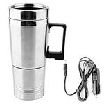 DEWIN Heating Kettle Car Electric Cup Electric Kettle Coffee Tea Thermos Water Heating Cup 12V(150ML to 350ML)