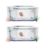 Himalaya gentle Baby Wipes (72Napkins of 2 packs)