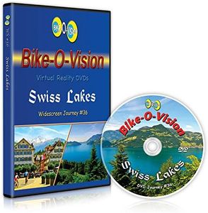 Bike-O-Vision - Virtual Cycling Adventure - Swiss Lakes - Perfect for Indoor Cycling and Treadmill Workouts - Cardio Fitness Scenery Video (Widescreen DVD #36)