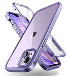 SUPCASE Unicorn Beetle Edge XT Case for iPhone 14 Plus 6.7", with Built-in Screen Protector Slim Frame Clear Protective Case (Mauve)