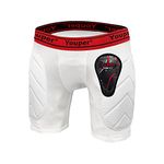 Youper Boys Youth Padded Sliding Shorts with Soft Protective Athletic Cup for Baseball, Football, Lacrosse