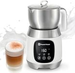 Maestri House Milk Frother, Variable Temp and Froth Thickness Milk Frother and Steamer, 21OZ/600ML Smart Touch Control Milk Warmer, Dishwasher Safe, Memory Function for Latte Cappuccino, Hot Chocolate