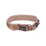 Trixie Premium Collar with Neoprene Padding, Extra Wide, Softline Elegance Collar for Dogs, Fully Adjustable Collar, Strain-Relieved Buckle (L-XL, Boho Diamond/Caramel)