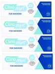 Clinomyn Anti-Stain Fluoride Toothpaste for Smokers, White, Mint, 4 ml, Pack of 4