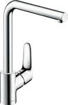 hansgrohe Focus M41 - kitchen tap, 1 spray, kitchen sink tap with spout height 280 mm, kitchen mixer tap with swivel spout, chrome