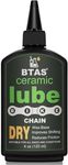 BTAS Ceramic Dry Bike Chain Lube 4 oz -UV Tracer Dye -Road,Mountain Bicycle Lubricant Oil,Dry and Dusty Weather Conditions