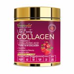 Vitaminnica Vita Beauty Collagen Powder (Type I & III) | Collagen with Biotin, Hyaluronic Acid, Glutathione, Vitamins C & E for Hair, Nails, Skin Radiance & Anti-Aging | 30 Servings (Strawberry)