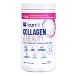 LEANFIT COLLAGEN & BEAUTY Unflavoured - 10g Bioactive Collagen Peptides Powder + Vitamin C + Hyaluronic Acid - Clinically Proven to Reduce Eye Wrinkles in Just 4 Weeks - 28 Servings, 284g Tub