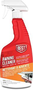 B.E.S.T. 52032 Awning Cleaner Spray – Removes Dirt, Mildew, and Stains from RV Awnings, Camper Covers, and Canopies – Safe for Fabric & Vinyl – 32 oz. Bottle