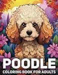 Poodle Coloring Book For Adults: 50