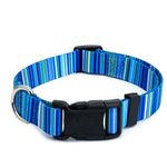 Country Brook Petz - Deluxe Blue Serape Dog Collar - Made in The U.S.A. - Country and Western Collection Featuring Rustic Designs (1/2 Inch, 2XS)