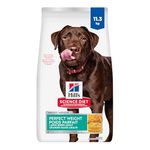 Hill's Science Diet Adult Perfect Weight Large Breed Dry Dog Food, Chicken Recipe 11.34 kg Bag