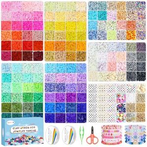 Redtwo 23000Pcs Clay Beads Friendship Bracelet Making Kit