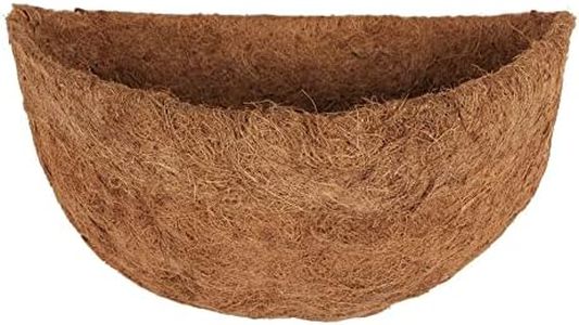 Coco Liners for Hanging Baskets, Round Coco Plant Liner for Gardening, Natural Fiber Round Planter Liners for Garden Flower Pot Basket Decoration