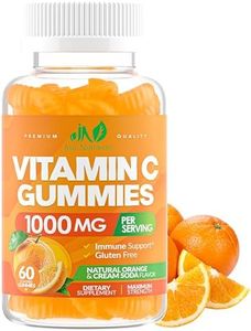 Vitamin C 1000mg Gummies with Zinc & Herbal Extracts – Immune Support for Adults & Kids - Great Tasting Orange Flavor – Gluten Free, Non-GMO – 45 Gummies