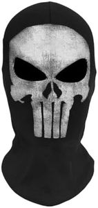Goekhyrani Scary Skull Skeleton Masks Scary Balaclava Ghost Headwear Cosply Costume Halloween Party Raves Mask Ghost