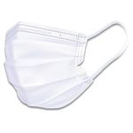 Iris Ohyama, Set of 200 disposable surgical masks, Size L, 3 layers, BFE 98%, Nose clip, Anti-irritation elastic - Protective Mask PN - White