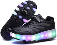 Roller Shoes Kids Roller Skates Shoes Girls Boys Shoes with Wheels Become Sport Sneaker with Led for Children Gift