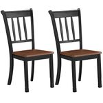 Giantex Solid Wood Whitesburg Dining Chairs Set of 2, Spindle Back, Wood Seating, Farmhouse Dining Chairs, Suitable for Dining Room, Kitchen, Restaurant, Antique Dining Side Chairs