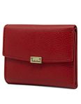 Timberland Women's Vintage Leather Snap Wallet with RFID Protection Small Indexer Billfold, Red, one Size