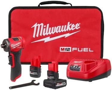 Milwaukee Electric - M12 Fuel 1/4 INCH Right Angle DIE Grinder 2 Batter