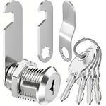 Litensh Mailbox Lock with 4 Keys, Cabinet Cam Lock, Letterbox Lock, Drawers Lock, Dresser Lock, Cupboard Door Lock, Furniture Locker Lock (30MM)