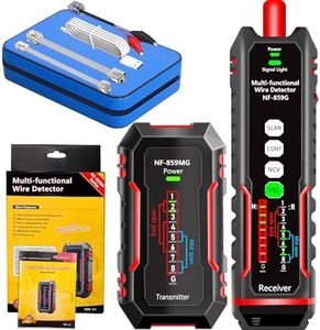 ZHOUCE NF-859MG Network Cable Tester with VFL/POE/CAT5/CAT6/CAT3/STP Cable Toner Telephone Line Fault Detector LAN Ethernet Cable Tester RJ11/RJ45 Network Tester Continuity Test QC Wire Maintenance