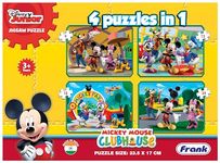 Frank Disney Mickey Mouse Clubhouse - A Set of 4 Jigsaw Puzzle for Kids Above 3+ Years - Fun & Challenging Brain Booster Games - for Focus and Memory- 12901