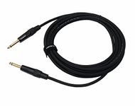 Hawk Proaudio SMPG010 Gold Series 6.35mm TS Male to 6.35mm TS Male With Cable Tie - 3 Meter (Black)