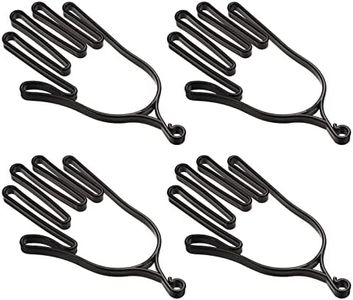 PATIKIL Golf Gloves Stretcher, 4 Pack Plastic Keeper Support Rack Holder Dryer Hanger Frame for Sports Gloves Maintenance, Black