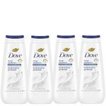 Dove Body Wash Deep Moisture, for 24hr Lotion-Soft Skin Moisturizing Skin Cleanser with No Sulfates No Parabens, 325mL (Pack of 4)