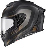 ScorpionEXO R1 Air Full Face Adult Motorcycle Helmet with Pinlock Ready Shield and Bluetooth Ready Speaker Pockets DOT ECE Hive (Gold/Black - Medium)
