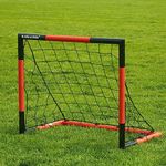 Soccer Goal 3'x2.5'|6'x4'|8'x6'-KAIHAOWIN Steel Frame Goal All Weather Soccer Net-Quick Assembly Training Sports Soccer Goals for Backyard Indoor Outdoor-Heavy Duty Metal Soccer Goals