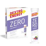 Dextro Energy Zero Calories I Recovery and Hydration Electrolyte Drink I Zero Effervescent Tablets I Berry | 3 Tubes, 60 Tablets |