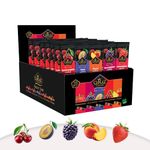 Cerez Pazari Dried Fruit Roll Ups, 25g x 35 pack Snacks Variety Pack for Kids, Healthy Fruit Snacks Bulk, Vegan Real Fruit Bars, Snacks with Strawberry, Blackberry, Plum, Sour Cherry and Peach