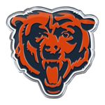 FANMATS 60593 Chicago Bears Heavy Duty Aluminum Embossed Color Emblem, Auto Emblem Decal - Alternate