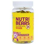 NutriBears Kids Multivitamin Gummies with Vitamins A, C, B, D, and Zinc, 30 Gummy Chewable Bears, Strawberry and Orange Flavour, Supports Daily Wellness and Immune System Support