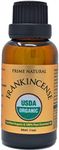 Prime Natural Organic Frankincense Essential Oil 30ml / 1oz Pure, Undiluted Aromatherapy Scent for Relaxation, Skin Care, and Calming Meditation