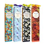 Song of India Incense (Agarbatti) Sticks | 4x25 Grams | 4 Fragrances- Lily of The Valley, Neroli Bergamot, French Lavender, Honeysuckle |Hand-Rolled | Non-Toxic