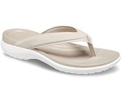 crocs Women's CaprVSportFlipW Grey Slipper (206780-2V3),3 UK (W5)