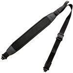 HUNTPAL 2 Point Gun Sling Shotgun Rifle Sling with Metal Swivels and Thumb Loop, 1.25 inches Nylon Webbing Anti-Slip Neoprene Durable Shoulder Padded Quick Adjusting Crossbow Gun Strap