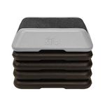 The Step High Step Aerobic Platform with High Step Grey Aerobic Platform and 4 Black Risers