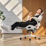 SIHOO Ergonomic Office Chair, Office Chair with Footrest, Mesh Office Chair with Adaptive Dynamic Lumbar Support, Ergonomic Chair with 4D Armrests, Computer Chair for Home Gaming