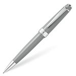 CROSS Bailey Light Polished Grey Resin Ballpoint Pen INCL. Premium Gift Box - Refillable Medium Ball Pen, Glossy Gray